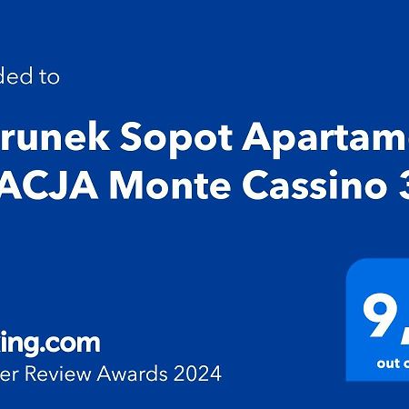 Kierunek Sopot Apartament GRACJA Monte Cassino 36 Buitenkant foto
