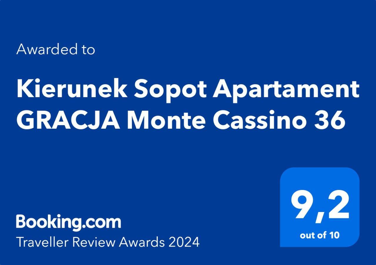 Kierunek Sopot Apartament GRACJA Monte Cassino 36 Buitenkant foto